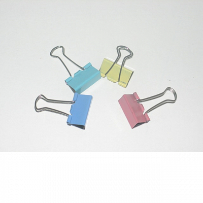 Зажим для бумаг цветной 41мм deVENTE Pastel (12), цена за штуку