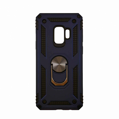 Чехол Samsung S9 M1, кольцо и магнит, синий