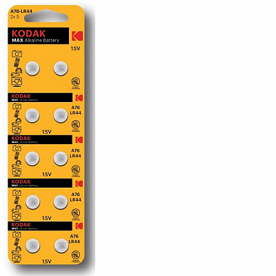Kodak AG13 / LR44 / LR1154 / 357 (Блистер 10 шт.)
