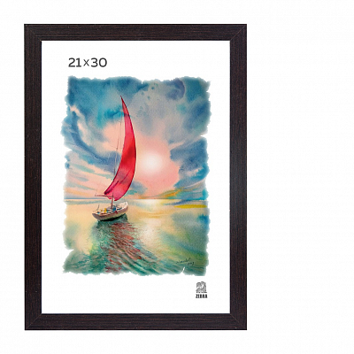 Фоторамка 21х30 МДФ Зебра 105 Венге