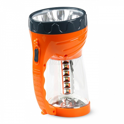 Фонарь кемпинг + ручной аккумуляторный Smartbuy, 24 LED, зарядка от сети, оранжевый