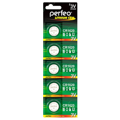 Perfeo CR1620 Lithium Cell (Блистер 5 шт.)