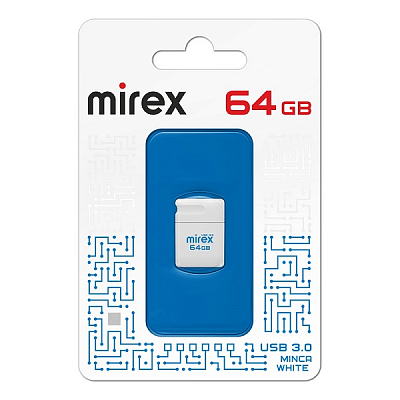 USB 3.0 Mirex 64Gb MINCA WHITE