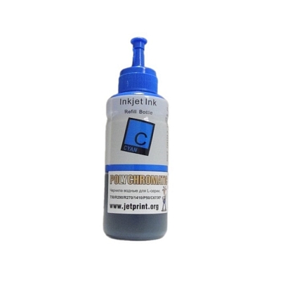 Чернила Polychromatic для EPSON L800/L200/R270/P50/XP/R200/C79/C67, 100 мл, Cyan, водные