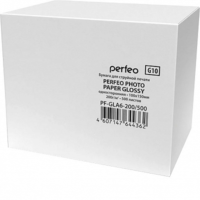 Фотобумага Perfeo глянцевая 10х15см 200г/м 100 листов (G10)