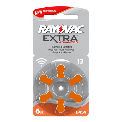 Rayovac ZA13 Extra (Блистер 6 шт.)