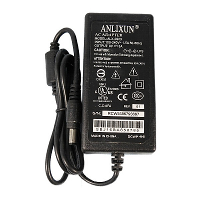 Блок питания 9V/3A ALX-0903 настольный без шнура, 5.5x2.5